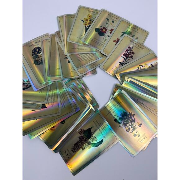 Beautiful Holographic Botanical Oracle Deck - Picture 4 of 6